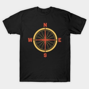 Bike tire compass T-Shirt